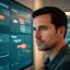 Caleb Brooks, multiplayer operations lead, checking a live lobby operations board